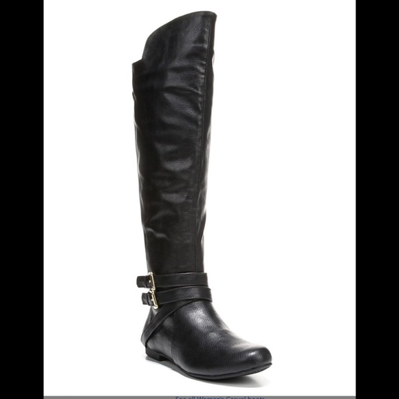 Fergalicious Shoes - Fergalicious Vegan black fur lined Rodeo boots